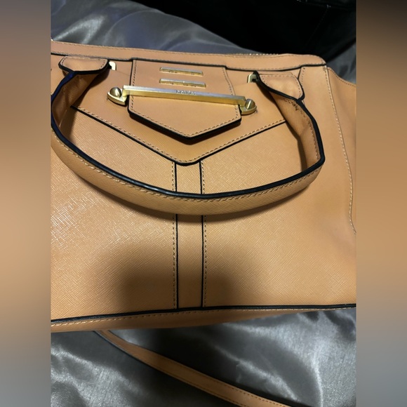 NWOT Botkier Tan Pebbled Leather Satchel - Picture 4 of 5